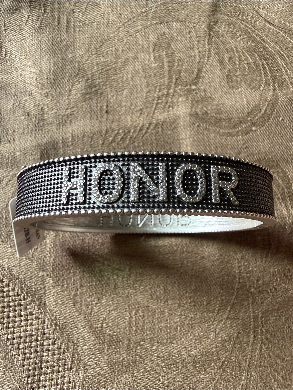 Frieda Rothman HONOR Studded Black and Silver Bracelet